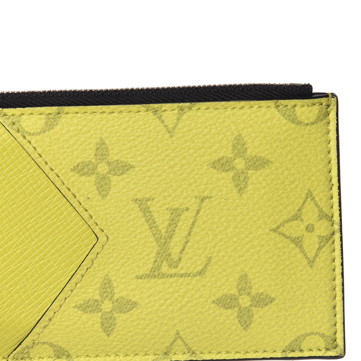 Monogram Taiga Coin Card Holder Yellow