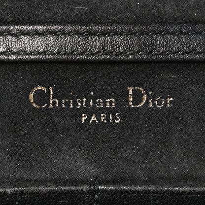 Christian Dior Calfskin Studded Diorama Wallet on Chain Pouch Black 5 of 10