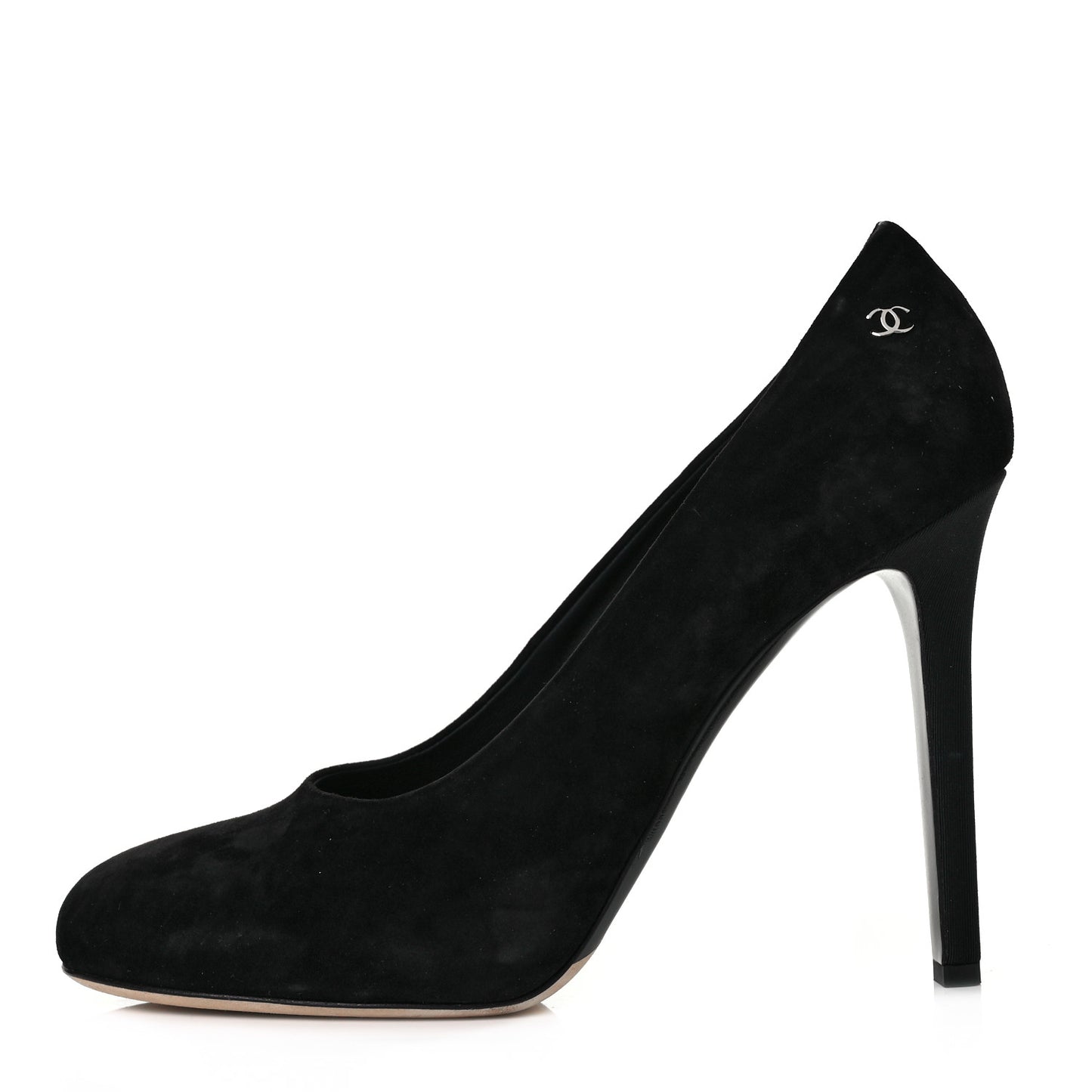 Suede Calfskin CC Pump 41 Black