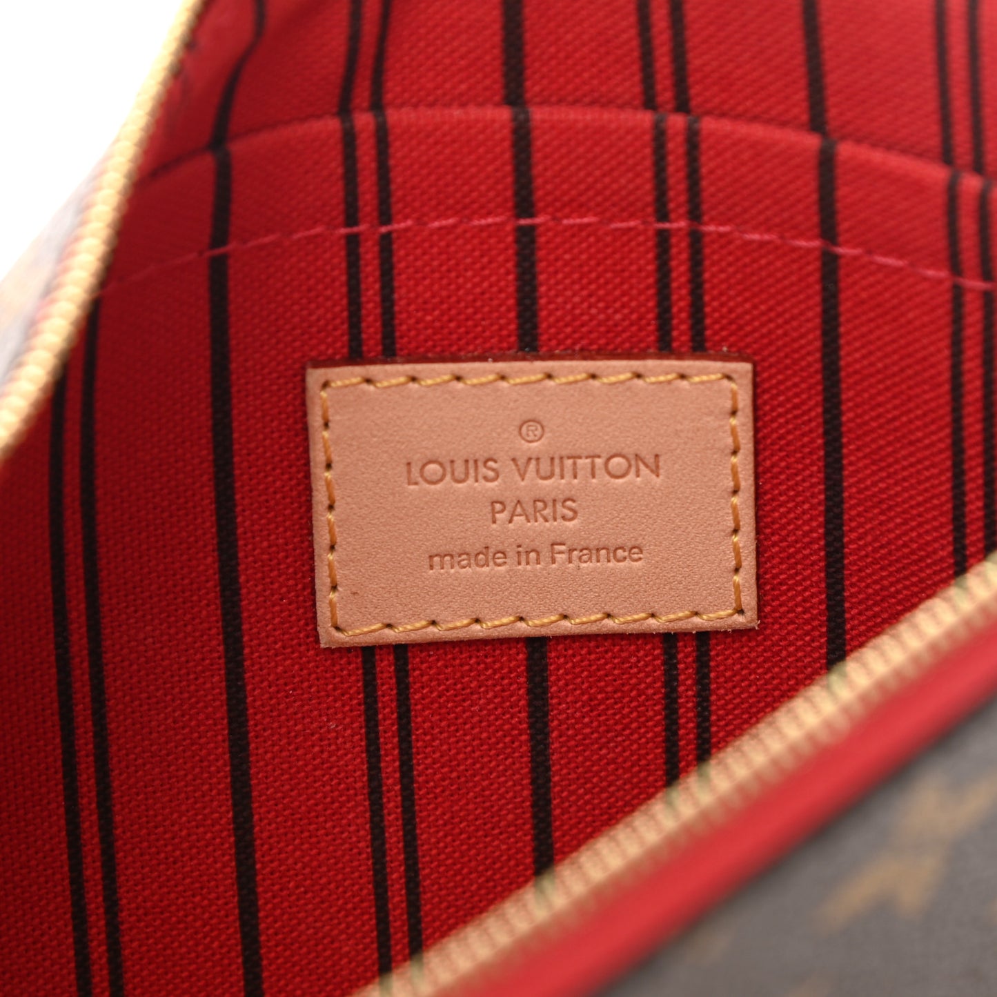 Monogram Neverfull MM GM Pochette Cherry