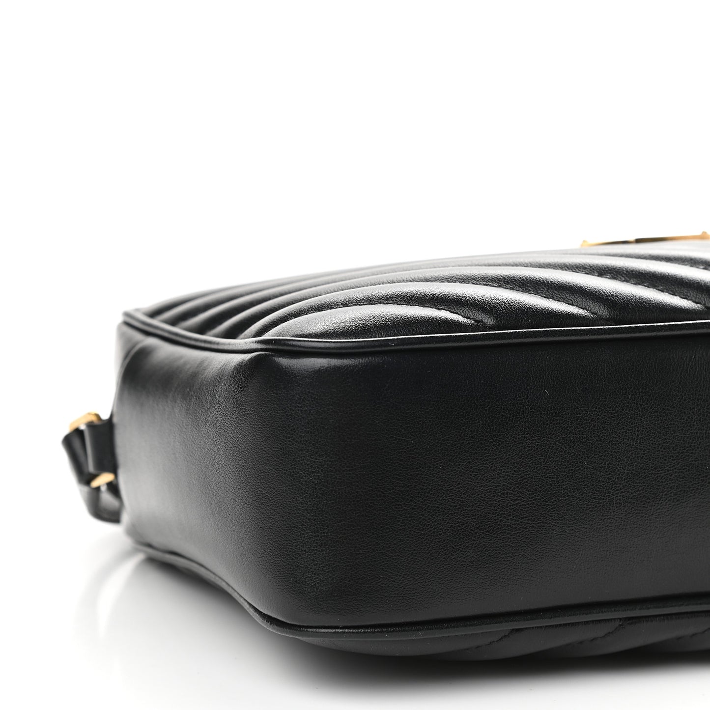 Calfskin Matelasse Monogram Lou Camera Bag Black