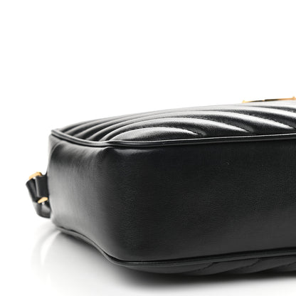 Saint Laurent Calfskin Matelasse Monogram Lou Camera Bag Black 8 of 11