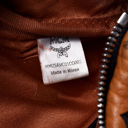 MCM Visetos Waist Bag Black Cognac 6 of 9