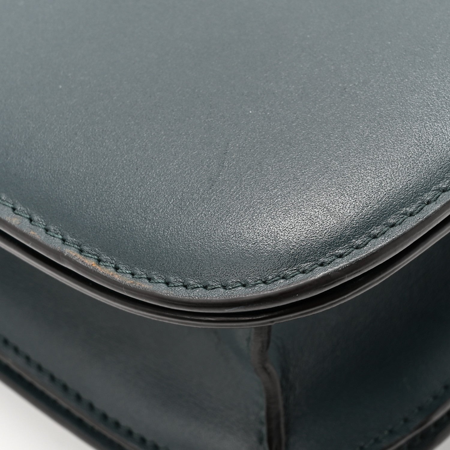 Celine Box Calfskin Medium Classic Box Flap Bag Dark Green 16 of 18