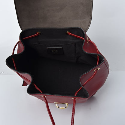 Fendi Vitello Cruise F is Fendi Drawstring Backpack Fragola 5 of 12