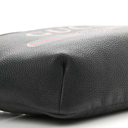 Gucci Grained Calfskin Logo Belt Bag Black 9 of 10