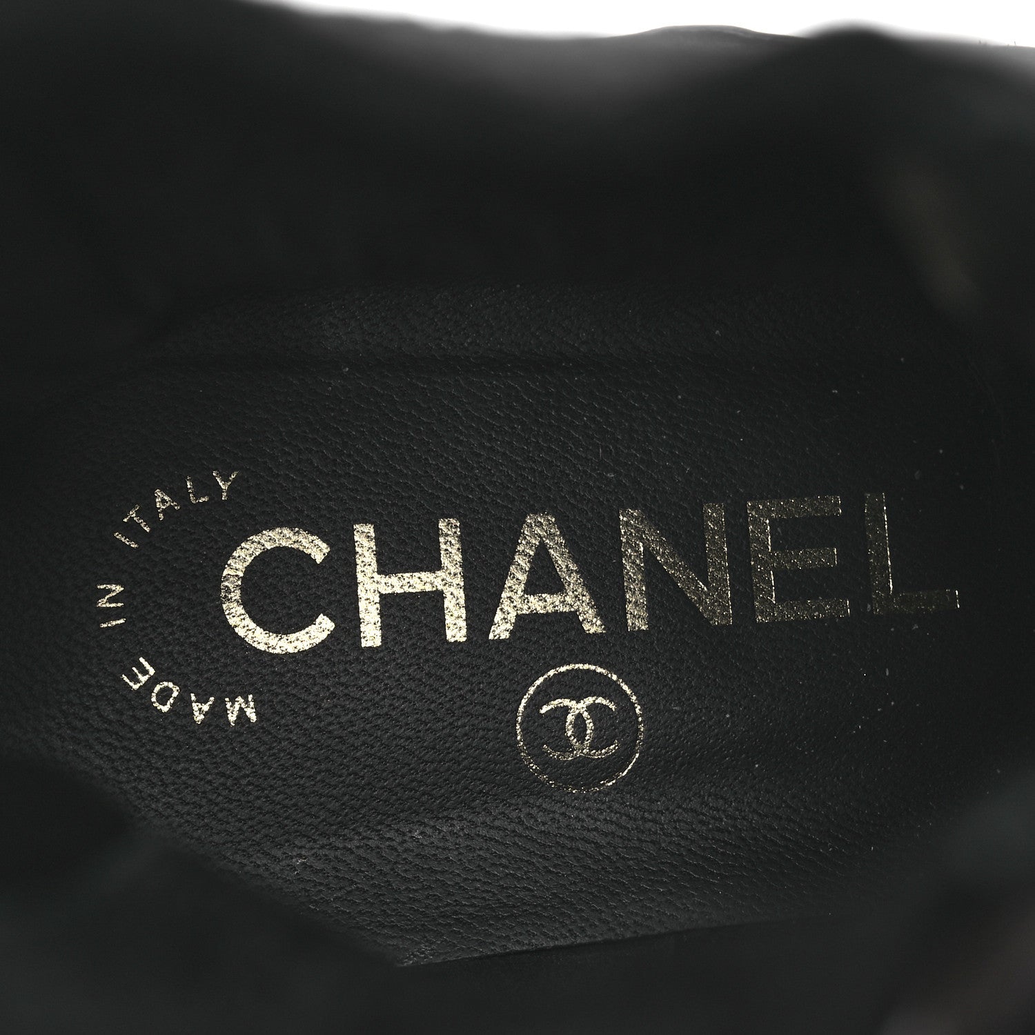 Chanel Lambskin Patent CC Cap Toe Quilted Short Platform Boots 39.5 Black 9 of 12