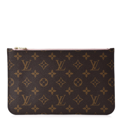 Louis Vuitton Monogram Neverfull MM GM Pochette Rose Ballerine 1 of 10