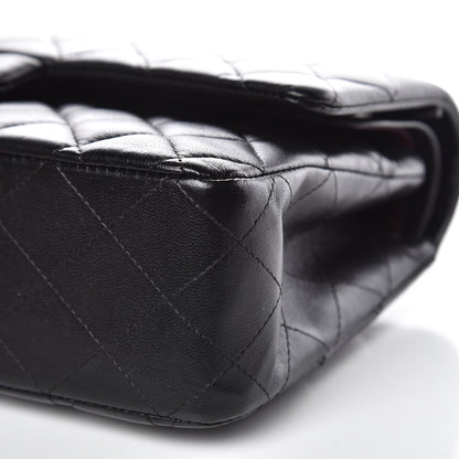 Chanel Lambskin Quilted Medium Double Flap Black 9 of 10