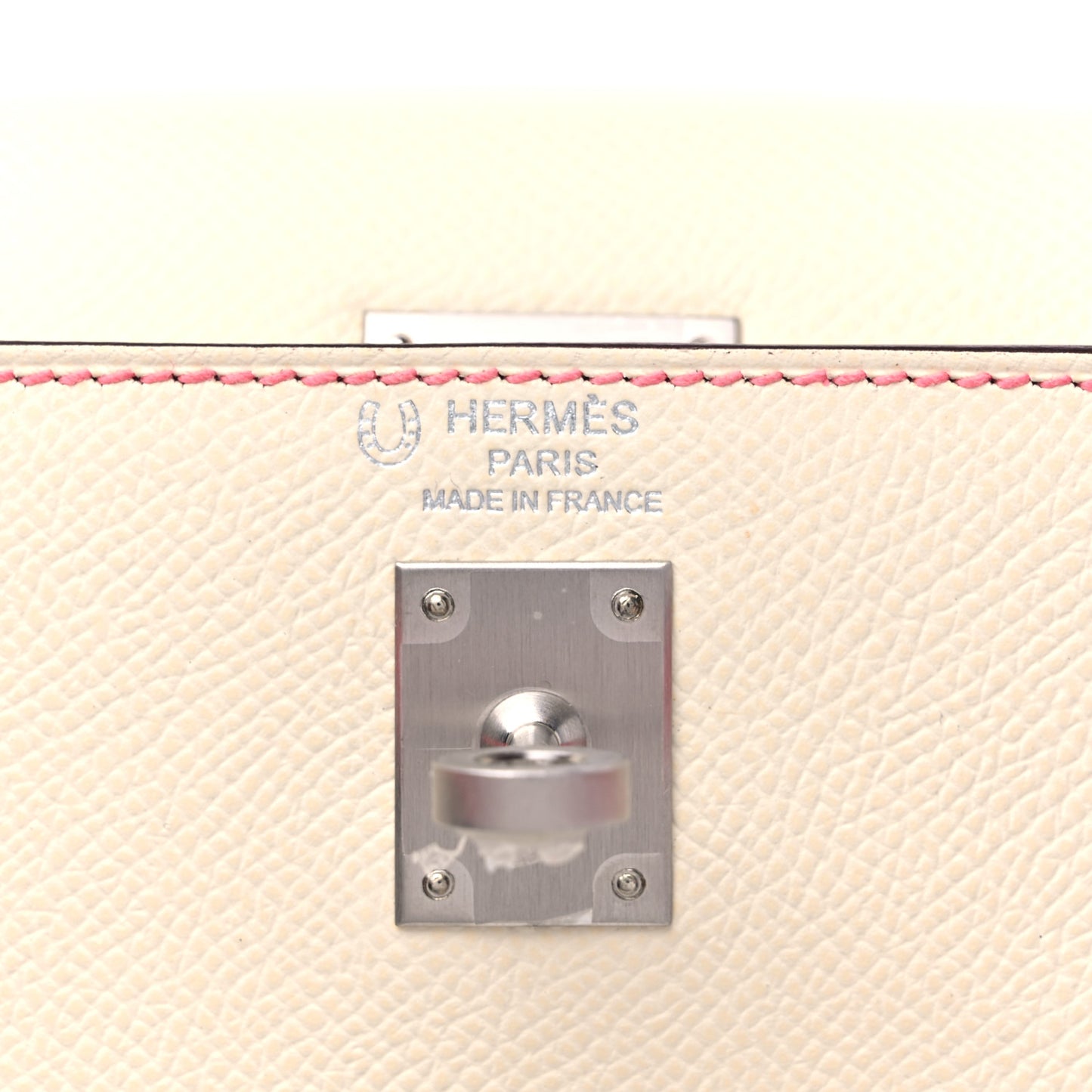 Epsom Bi-Color Horseshoe Kelly Sellier 25 Nata Rose Azalee
