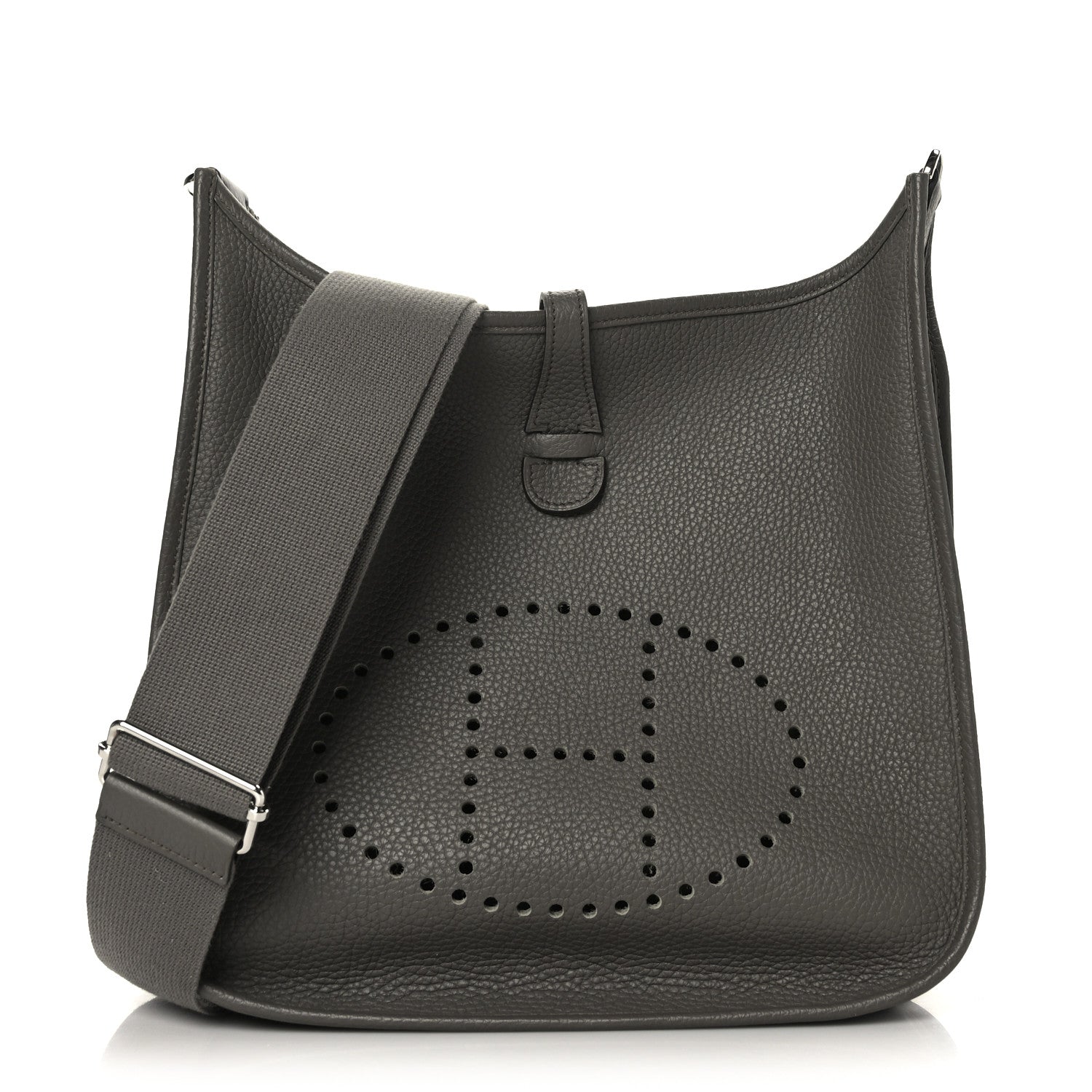 Hermes Taurillon Clemence Evelyne III PM Etain 1 of 9