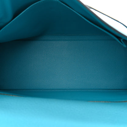 Hermes Togo Kelly Retourne 32 Turquoise 5 of 15