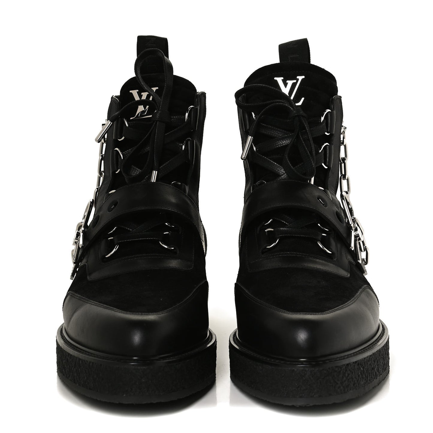 Calfskin Suede Mens Creeper Ankle Boots 9.5 Black