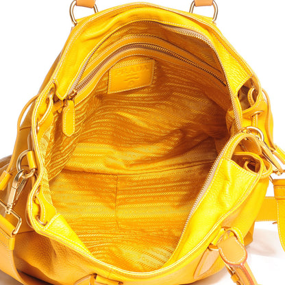 Prada Vitello Daino Crossbody Bag Ocra 10 of 10
