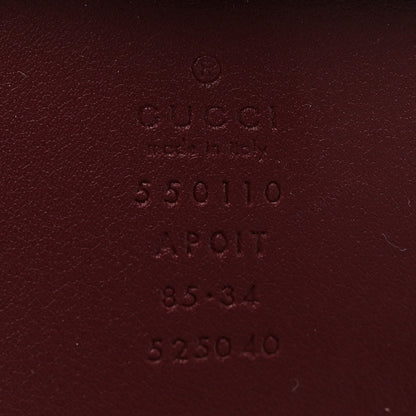 Gucci Calfskin Crystal Double G 55mm Belt 85 34 Burgundy 5 of 6
