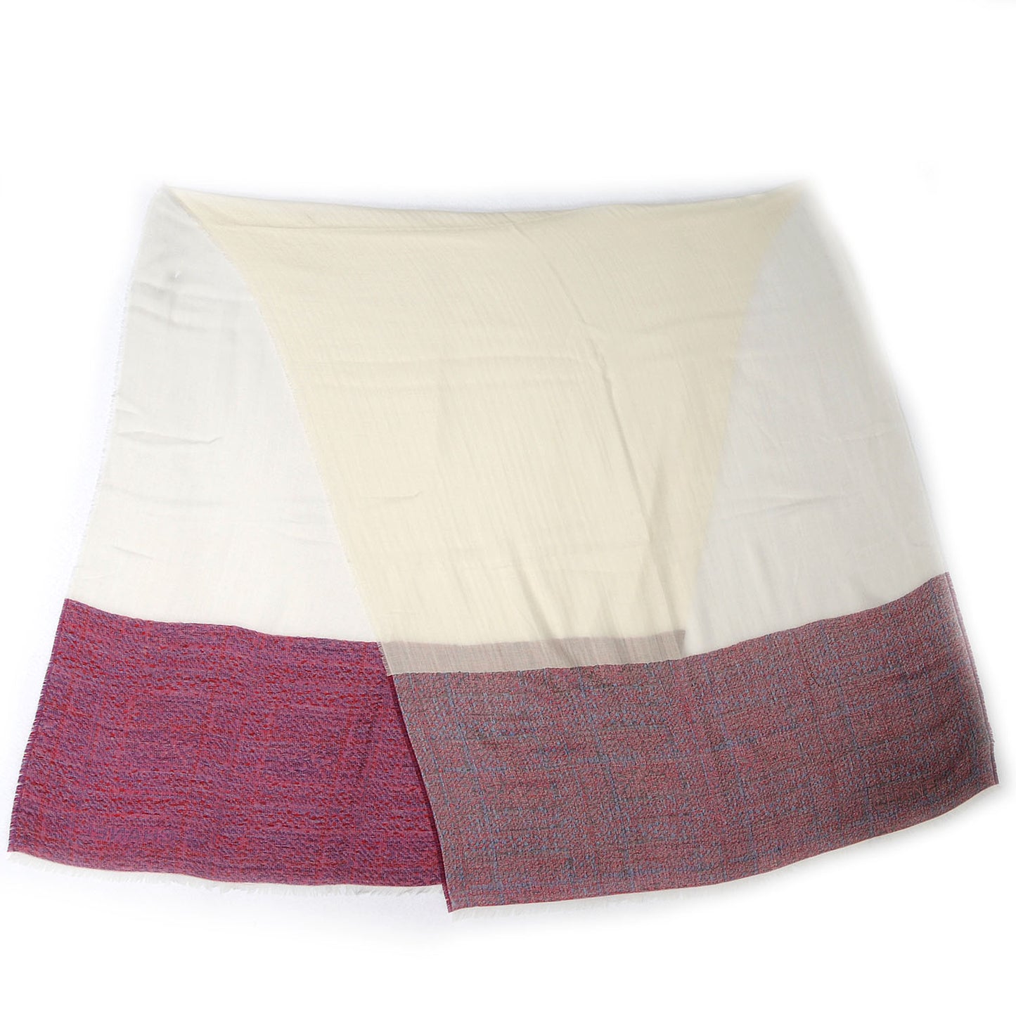 Cashmere Wool Silk CC Logo Scarf