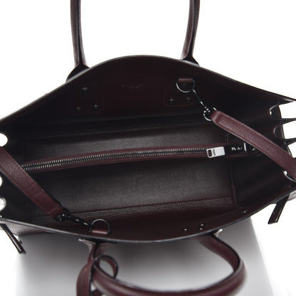 Saint Laurent Grained Calfskin Small Classic Sac De Jour Bordeaux 6 of 9