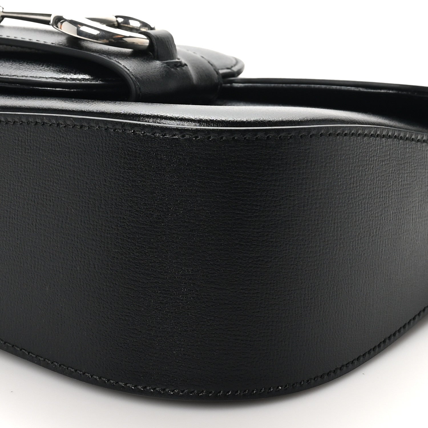 Gucci Demetra Small Horsebit 1955 Asymmetric Shoulder Bag Black 10 of 10