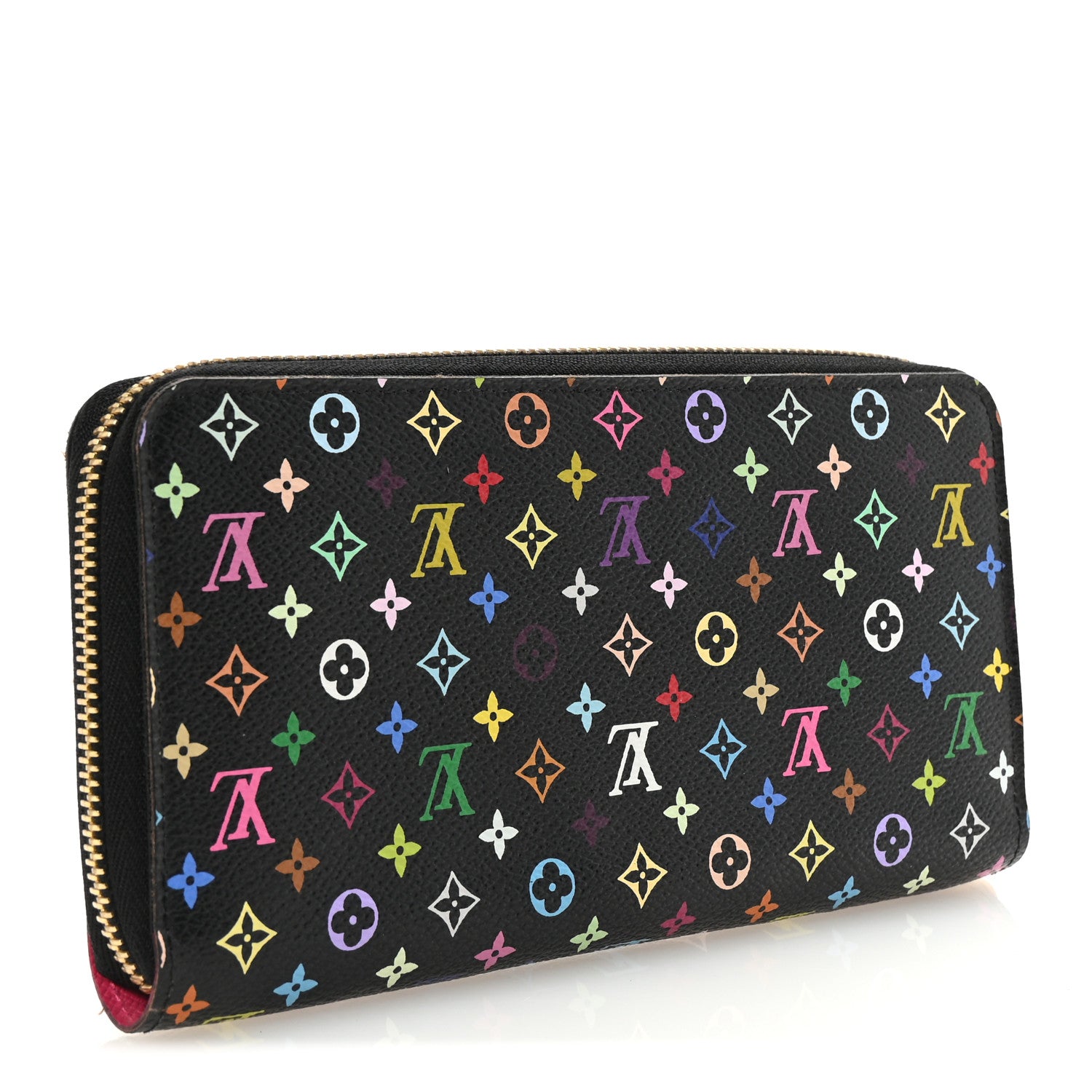 Louis Vuitton Monogram Multicolor Zippy Wallet Black Grenade 3 of 7