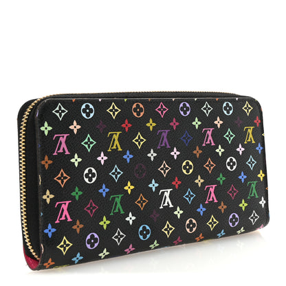 Louis Vuitton Monogram Multicolor Zippy Wallet Black Grenade 3 of 7
