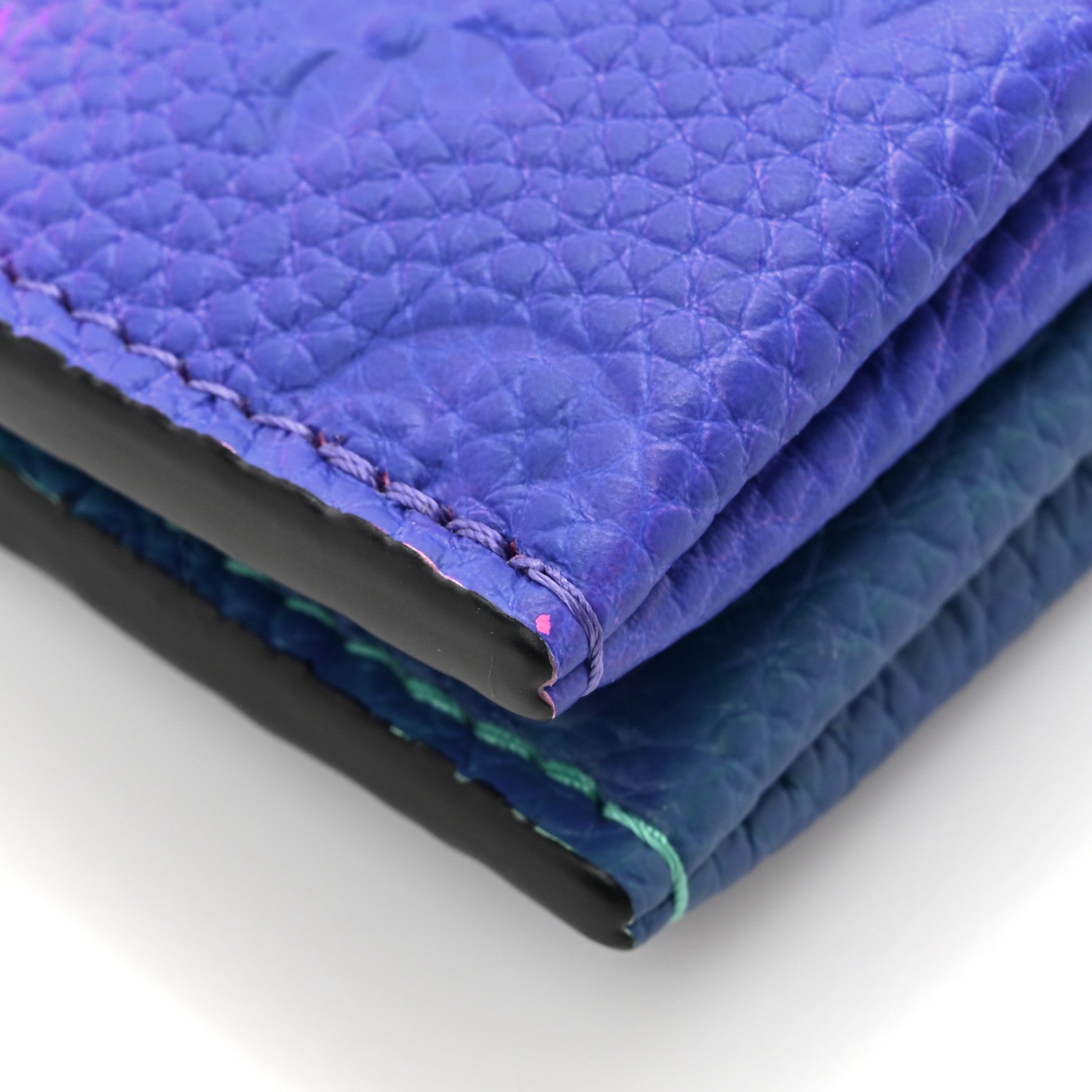 Louis Vuitton Taurillon Illusion Trio Pouch Bleu Rose 11 of 13
