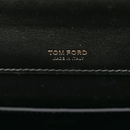 Tom Ford Palmellato Calfskin Medium Whitney Top Handle Bag Black 6 of 9