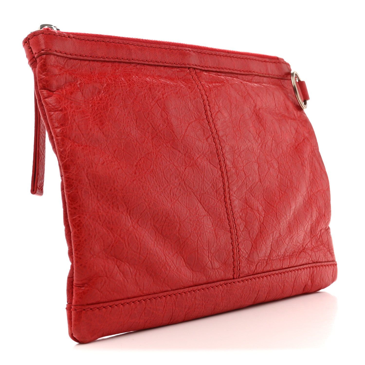 Balenciaga Agneau Arena Classic Hardware Small Clip Rouge Coquelicot 3 of 12