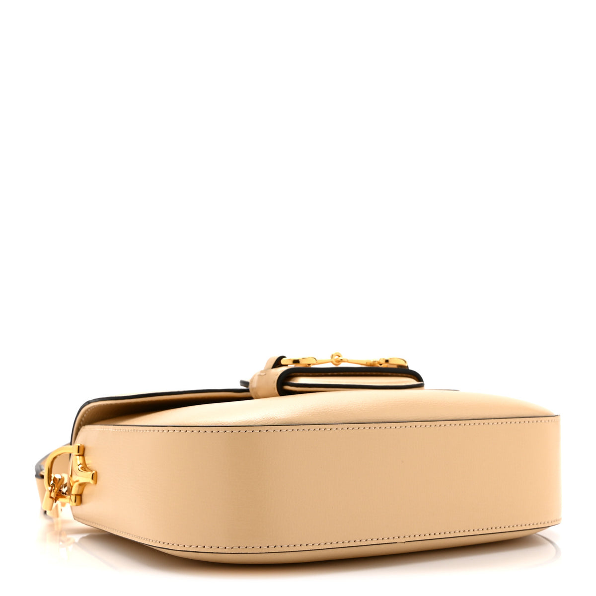 Gucci Azalea Calfskin Web Mini Horsebit 1955 Shoulder Bag Bubble Tea 4 of 11