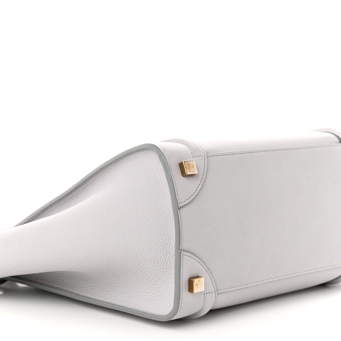 Baby Drummed Calfskin Micro Luggage Sky