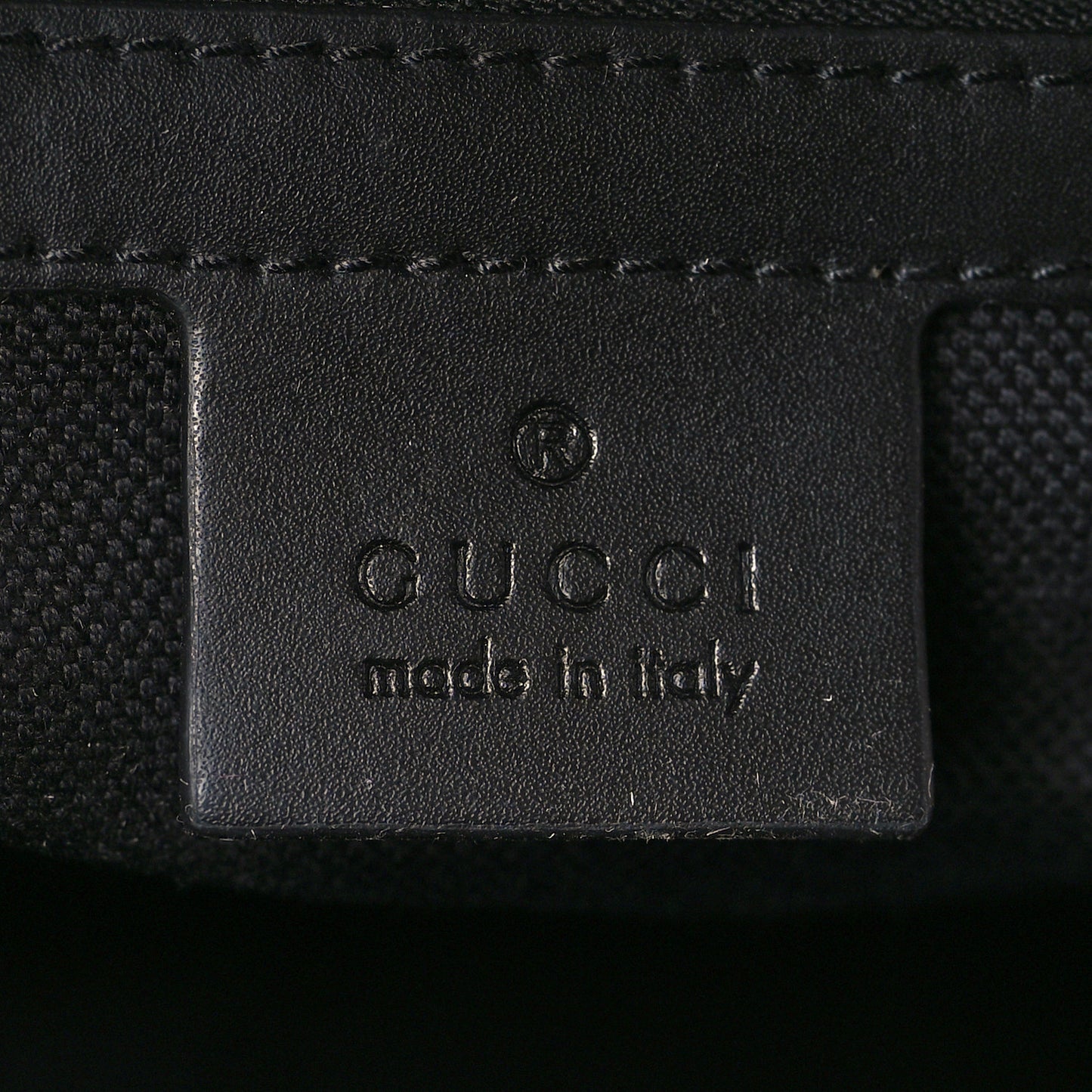 GG Supreme Monogram Appia Calfskin Web Small Day Backpack Black