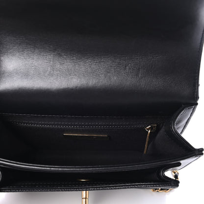 Chanel Calfskin Caviar Quilted Mini Chain Handle Flap Black 4 of 4