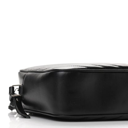 Saint Laurent Calfskin Matelasse Monogram Lou Camera Bag Black 8 of 9