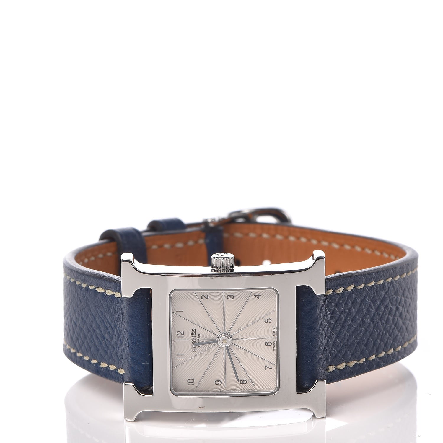 Hermes Stainless Steel Epsom 21mm Heure H Hour Quartz Watch Malta 3 of 8