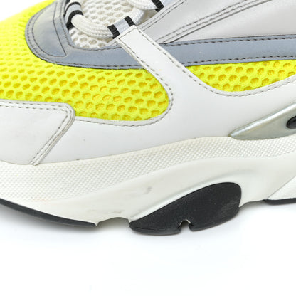 Christian Dior Technical Mesh Calfskin Mens B22 Sneakers 43 White Yellow 17 of 18