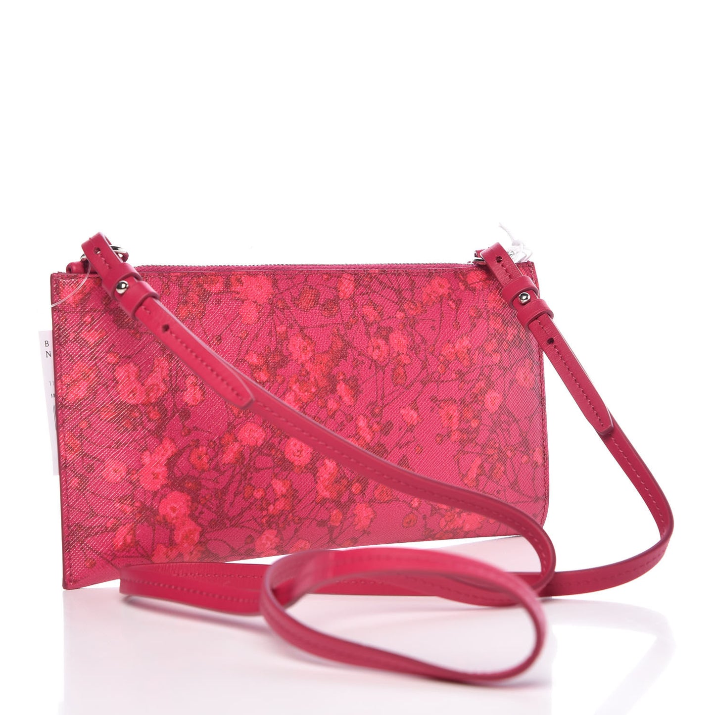 Saffiano Printed Iconic Pouch Crossbody Bag Multicolor