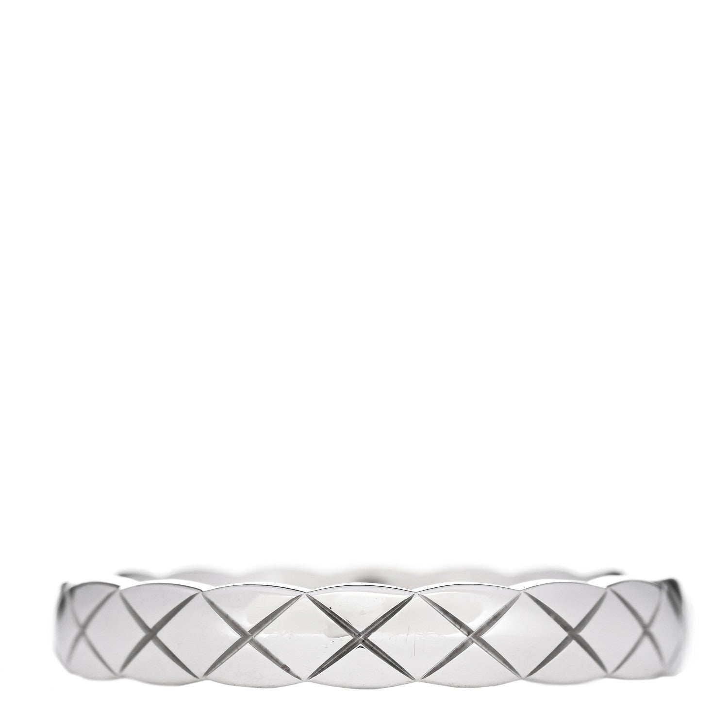 Chanel 18K White Gold Mini Coco Crush Ring 53 6.25 3 of 6