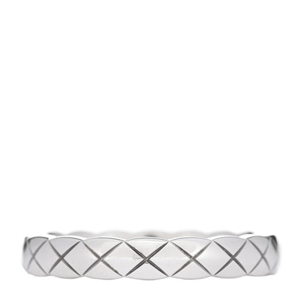 Chanel 18K White Gold Mini Coco Crush Ring 53 6.25 3 of 6