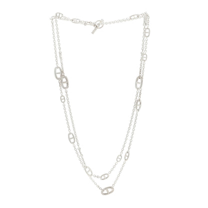 Hermes Sterling Silver Farandole Necklace 160 3 of 4