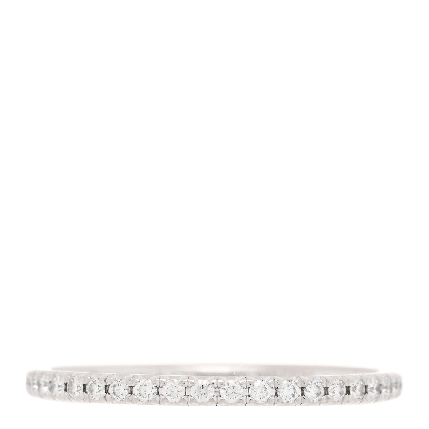 18K White Gold Diamond .34ctw Soleste Full Eternity Band Ring 50 5.5