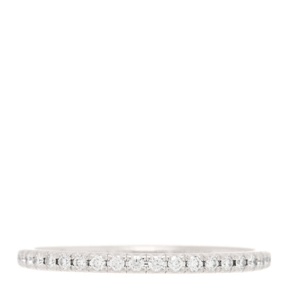 Tiffany 18K White Gold Diamond .34ctw Soleste Full Eternity Band Ring 50 5.5 3 of 4