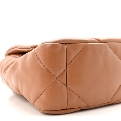 Chanel Lambskin Quilted Medium Chanel 19 Flap Brown 9 of 10