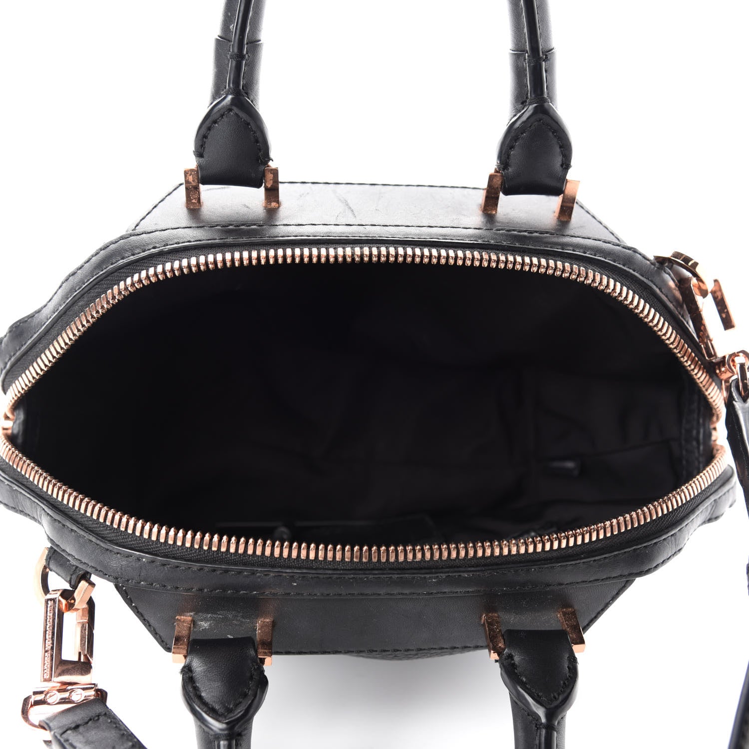 Alexander Wang Pebbled Calfskin Mini Emile Black Rose Gold Hardware 5 of 16