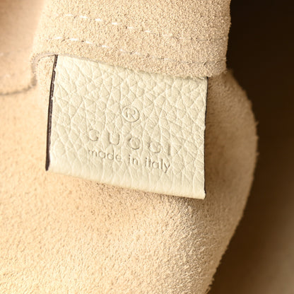 Gucci Calfskin Elton John Crocodile Rock Large Tote Off White 8 of 13
