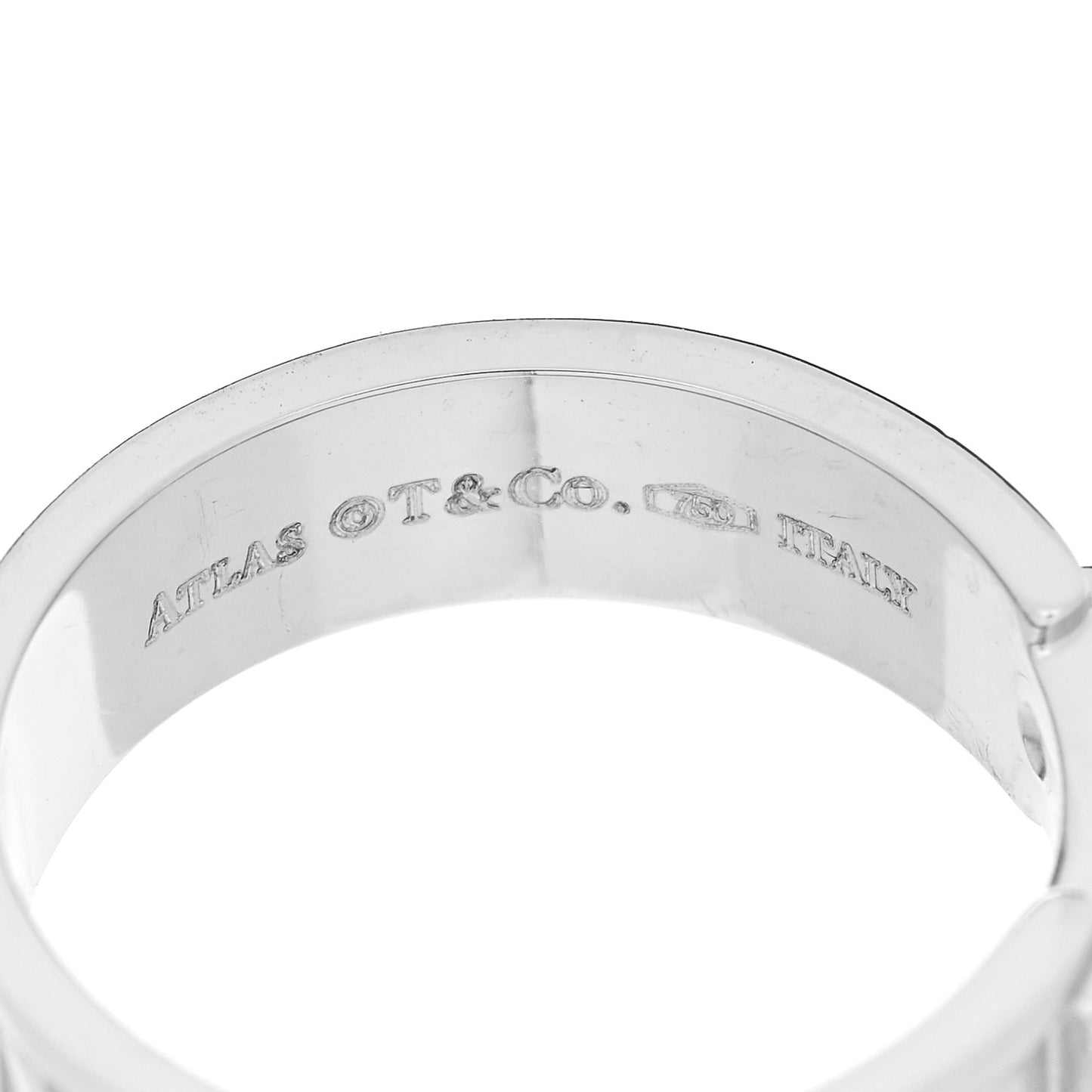 18k White Gold Diamond Atlas Ring 50 5.5