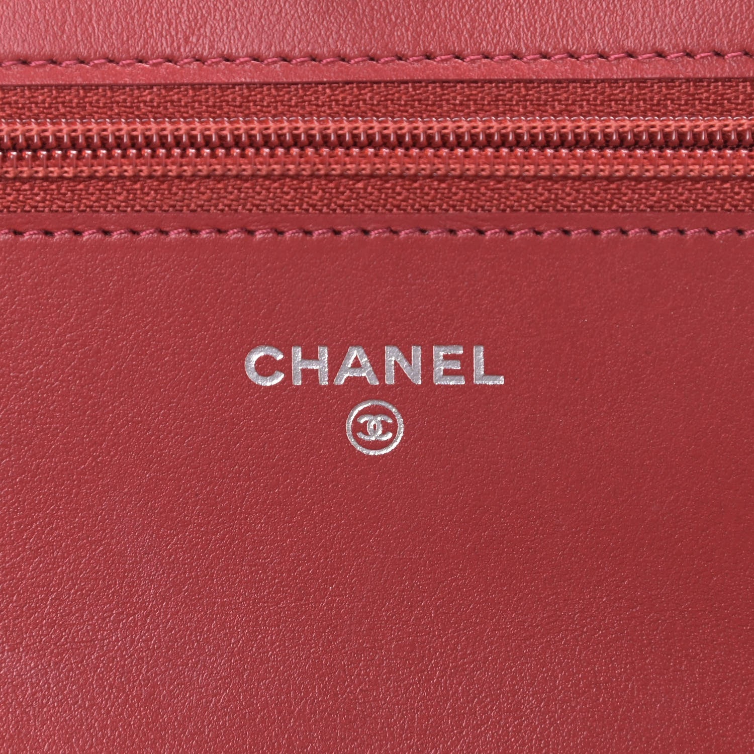 Chanel Caviar Quilted Boy Wallet On Chain WOC Red 7 of 9