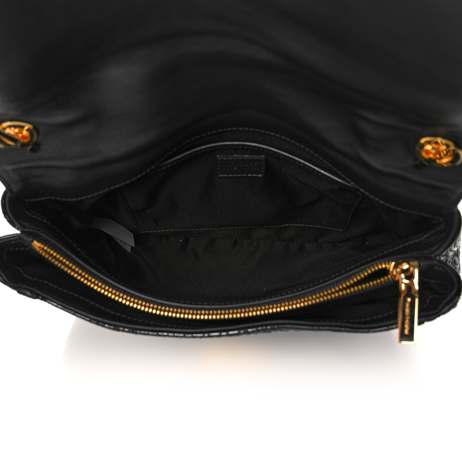 Versace Patent Micro Vanitas Shoulder Bag Black 5 of 13