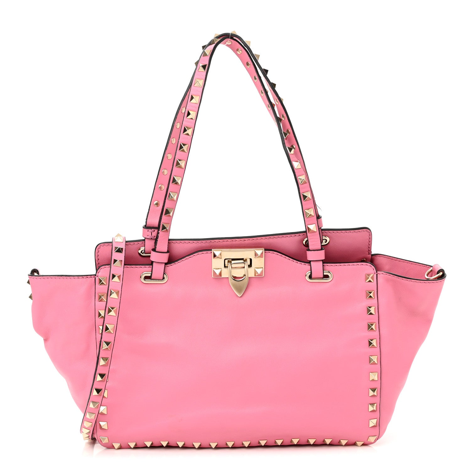 Valentino Garavani Vitello Small Rockstud Tote Ninphea 1 of 12