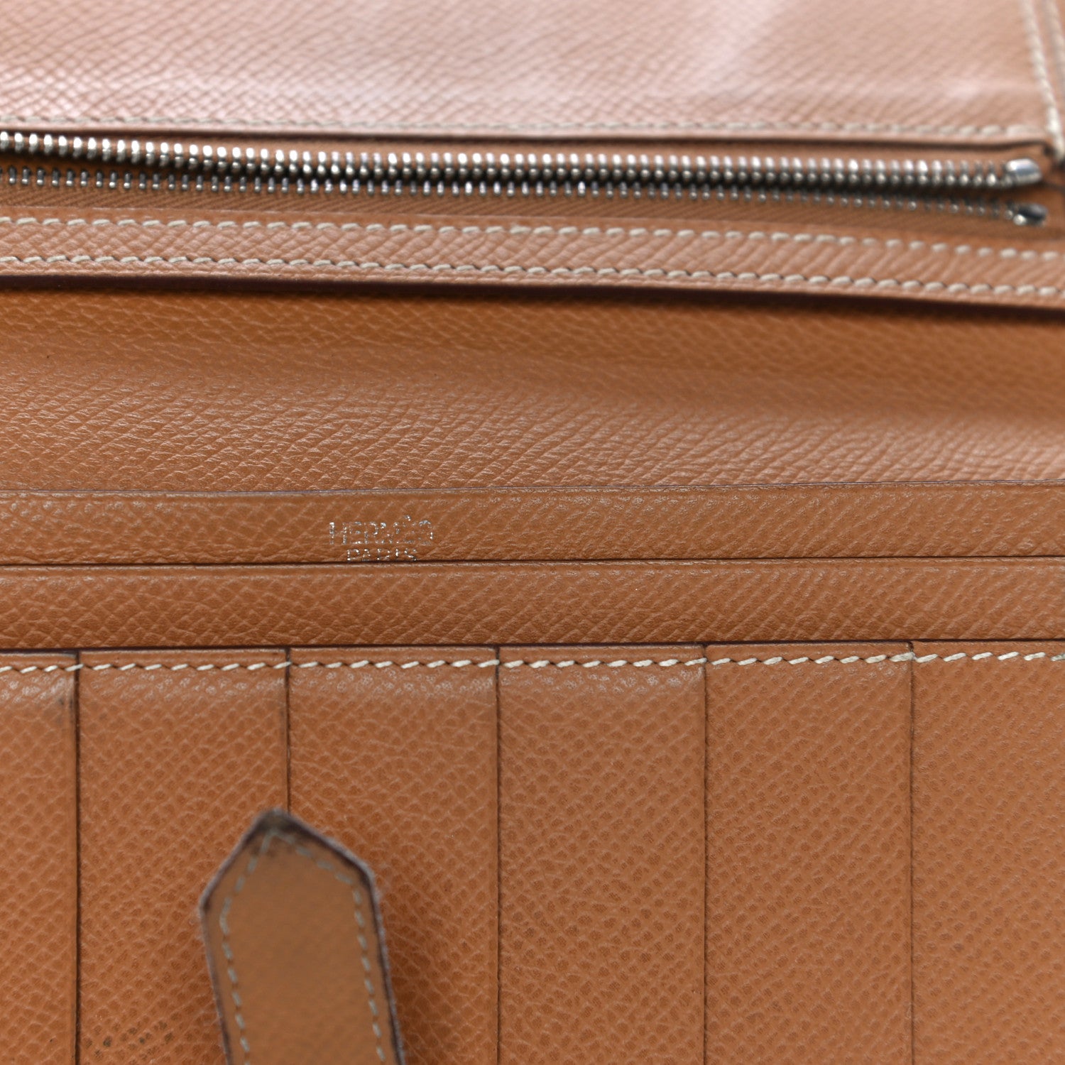 Hermes Epsom Bearn Gusset Wallet Gold 16 of 27