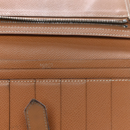 Hermes Epsom Bearn Gusset Wallet Gold 16 of 27