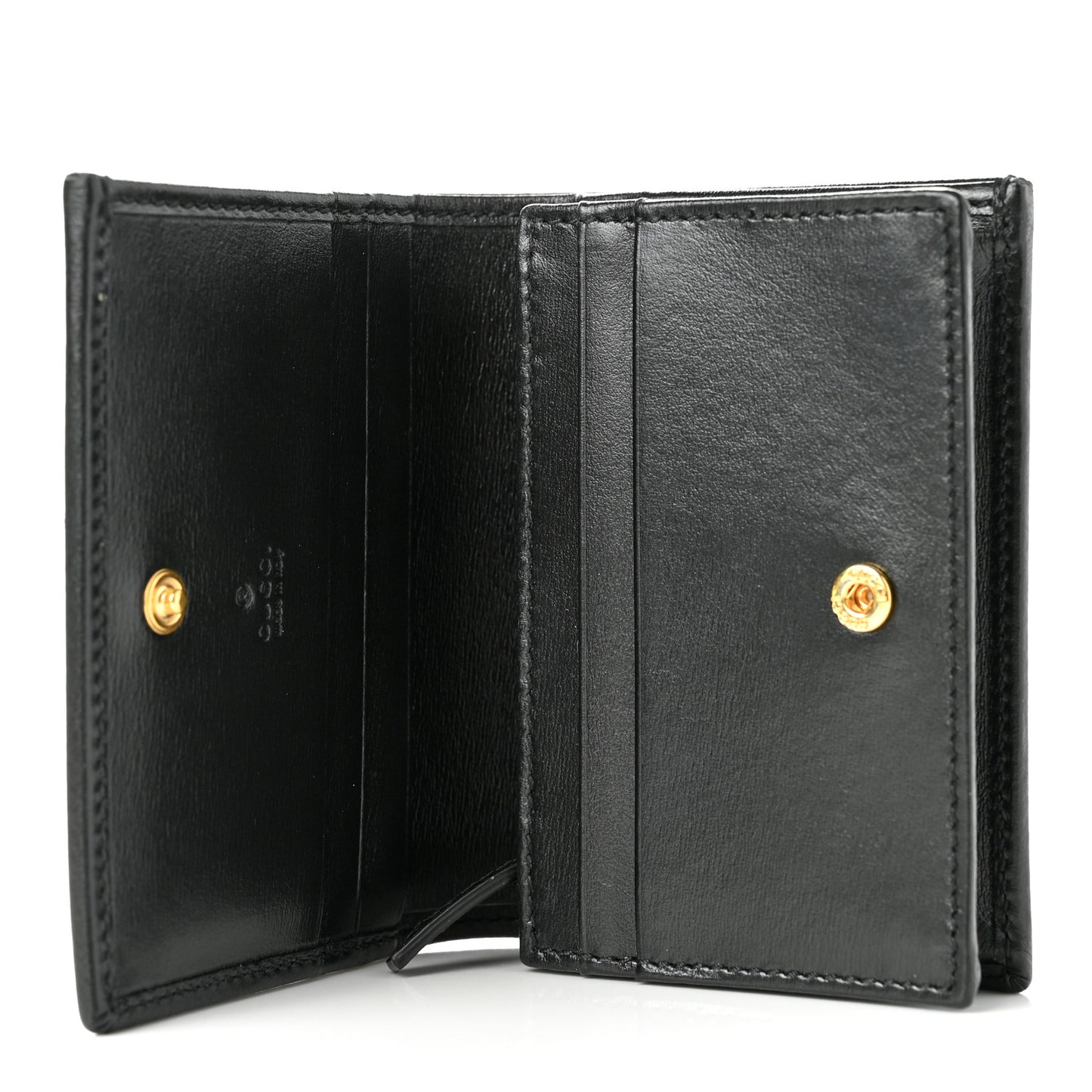 Boarded Plutone Calfskin Horsebit 1955 Card Case Wallet Black